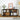 Rattan Storage Cabinet Sideboard Buffet Black with 4 Doors and Adjustable Shelves