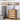 Modern Rattan Chest of Drawers Dresser Table with Metal Handles and 4 Drawers walnut color