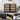 Rattan 4 Drawers Dresser Black Tall Chest of Drawers with Metal Legs