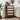 Rattan 4 Drawers Dresser Black Tall Chest of Drawers with Metal Legs