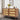 Rattan Nightstand Dresser Table Walnut with 3 Drawers