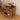 Walnut Wood Chest of Drawers with 3 Drawers and Waveform Panel